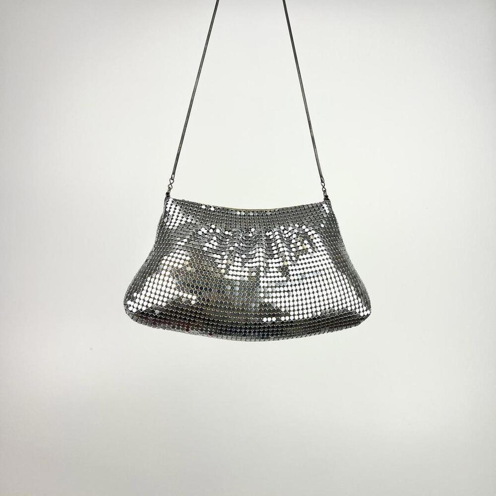 Silver sequin shoulder / crossbody going out party purse bag